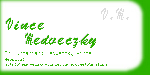 vince medveczky business card